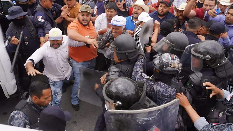 Violento repliegue de productores en Zacatecas